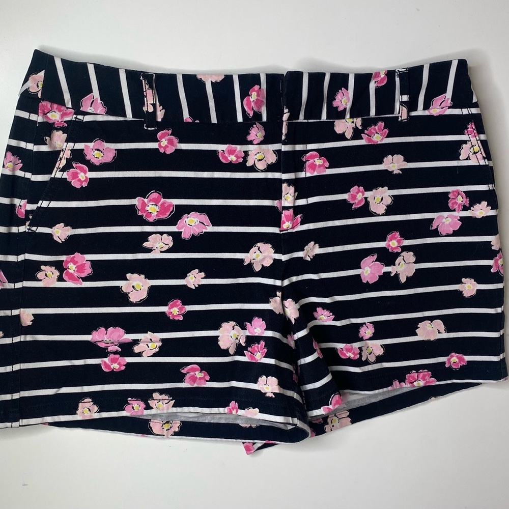 Elle Striped Floral Shorts